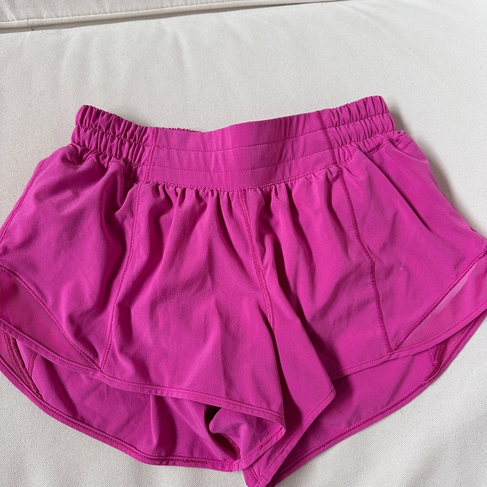 lululemon athletica Fuchsia Athletic Shorts
